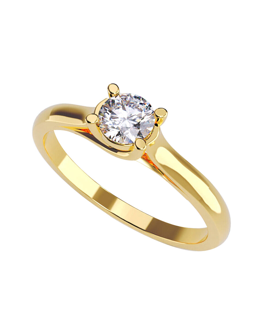 ANILLO DE ORO CON CIRCONIA