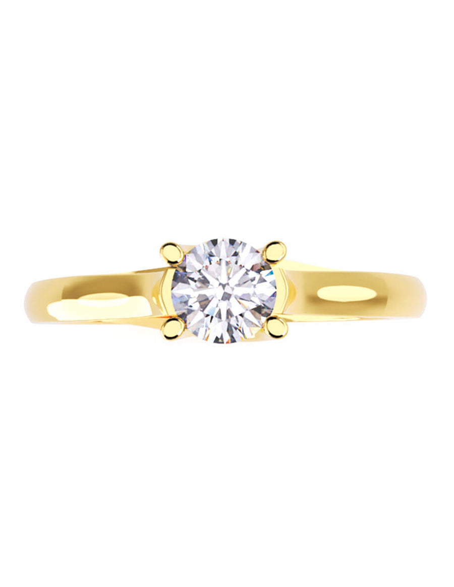 ANILLO DE ORO CON CIRCONIA