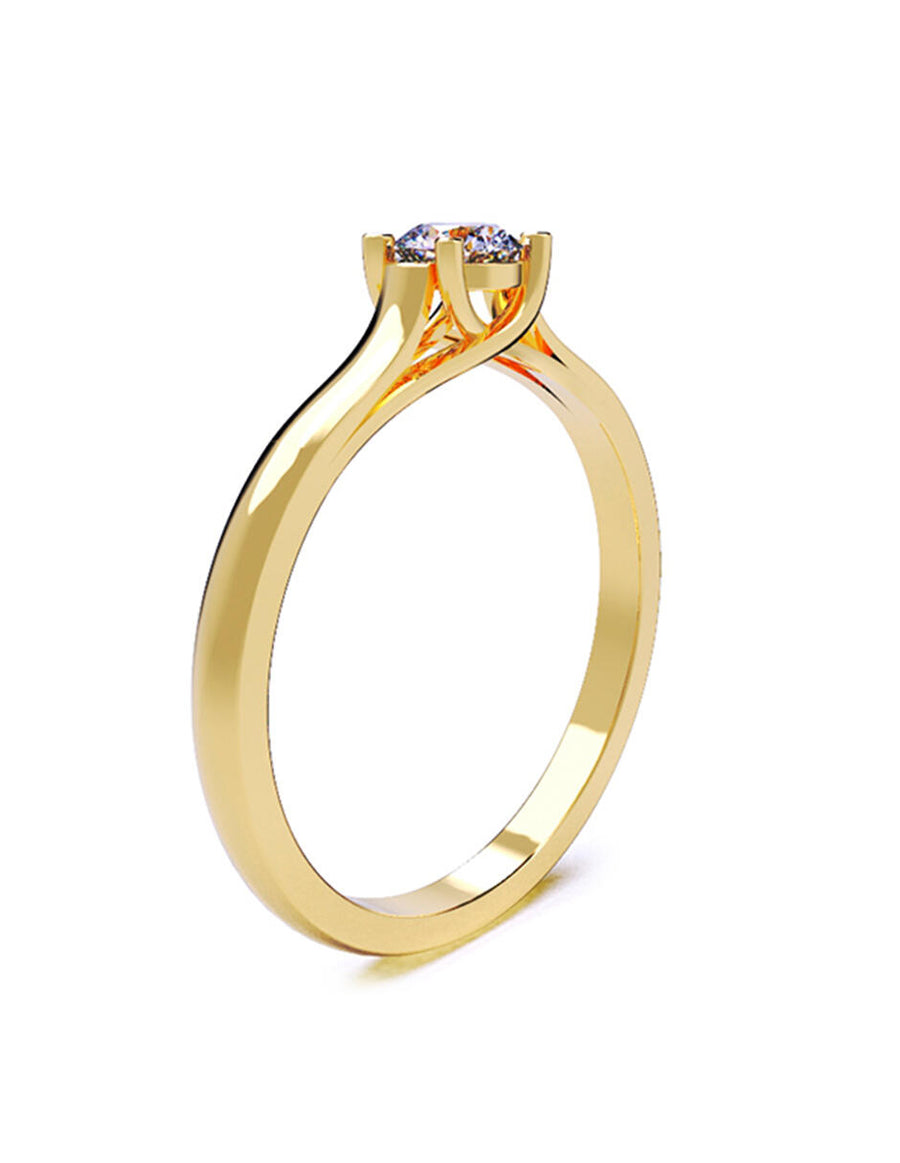 ANILLO DE ORO CON CIRCONIA