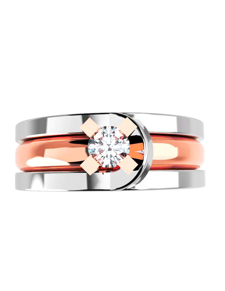 ANILLO DE ORO CON CIRCONIA