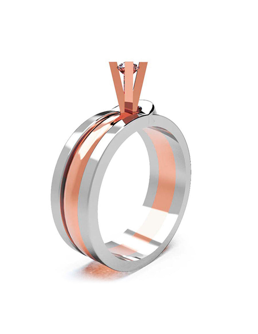 ANILLO DE ORO CON CIRCONIA