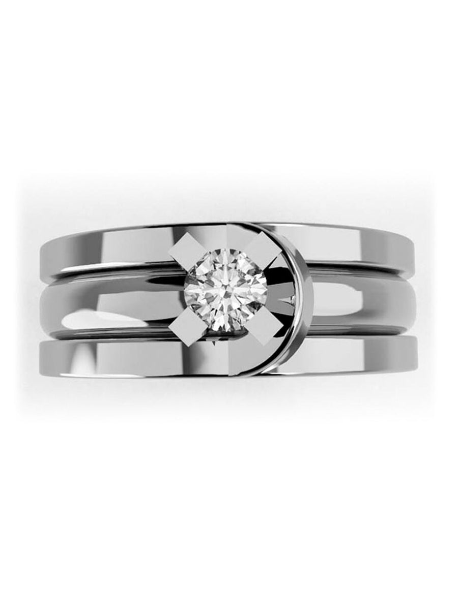ANILLO DE ORO CON CIRCONIA