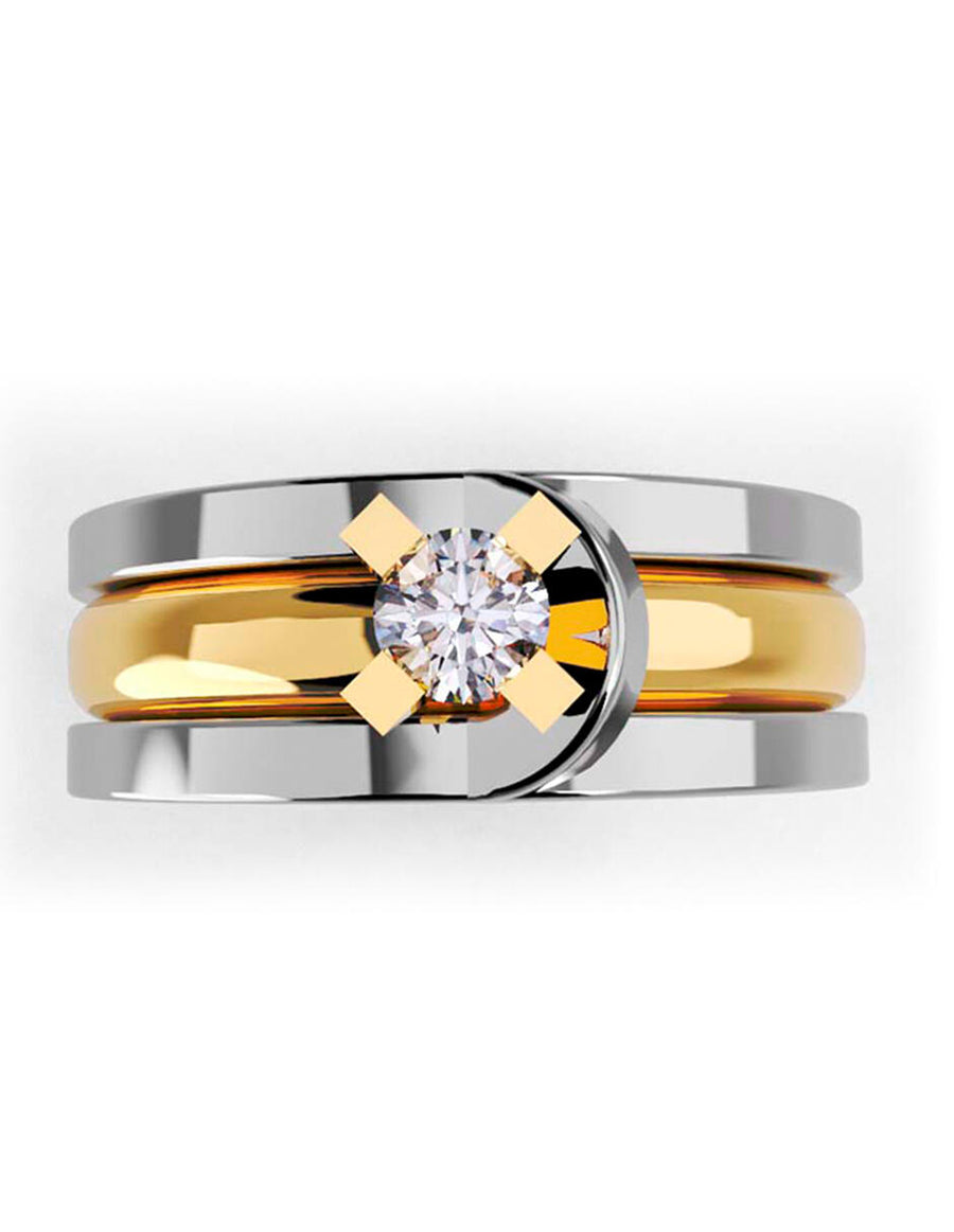 ANILLO DE ORO CON CIRCONIA