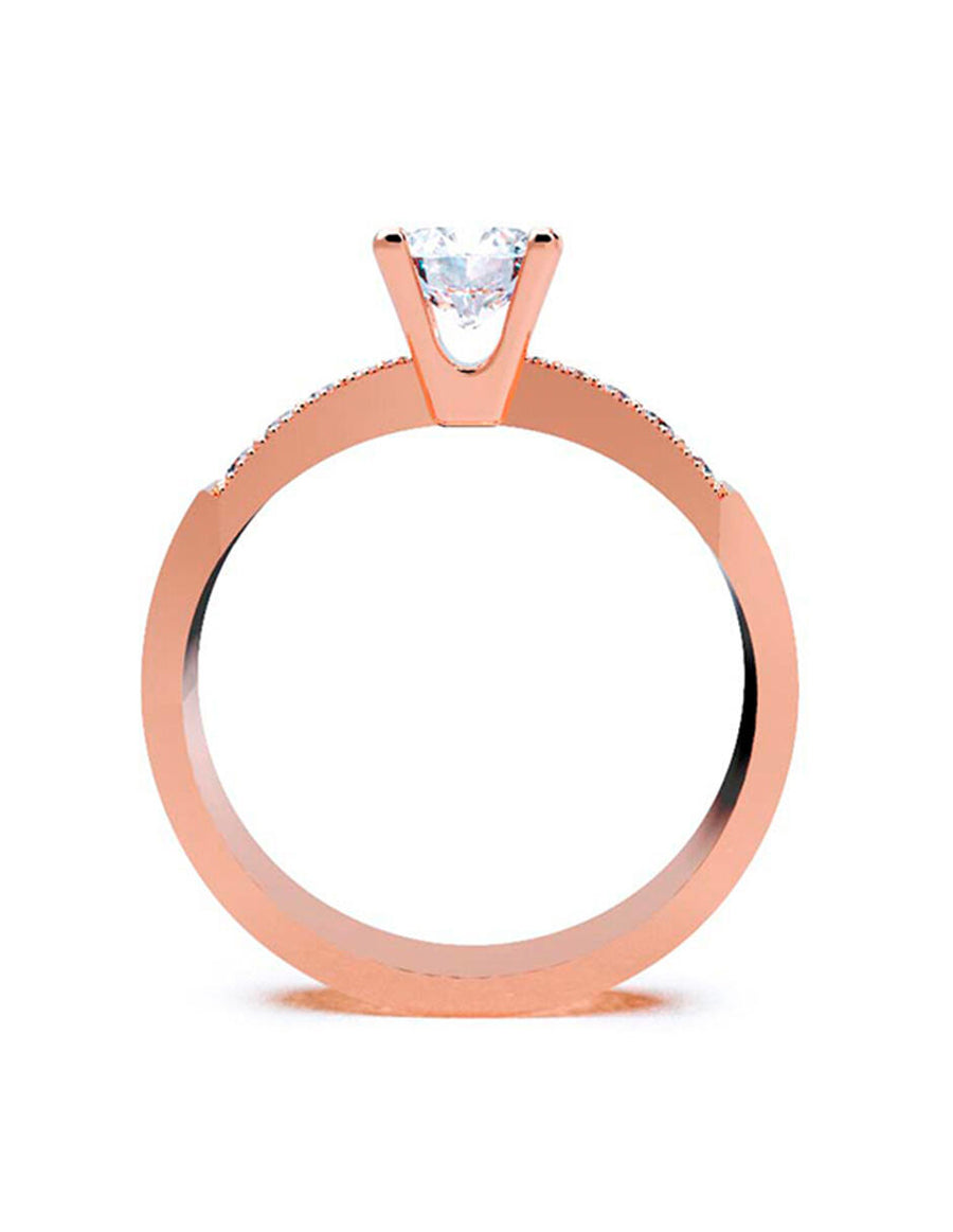 ANILLO DE ORO CON CIRCONIA