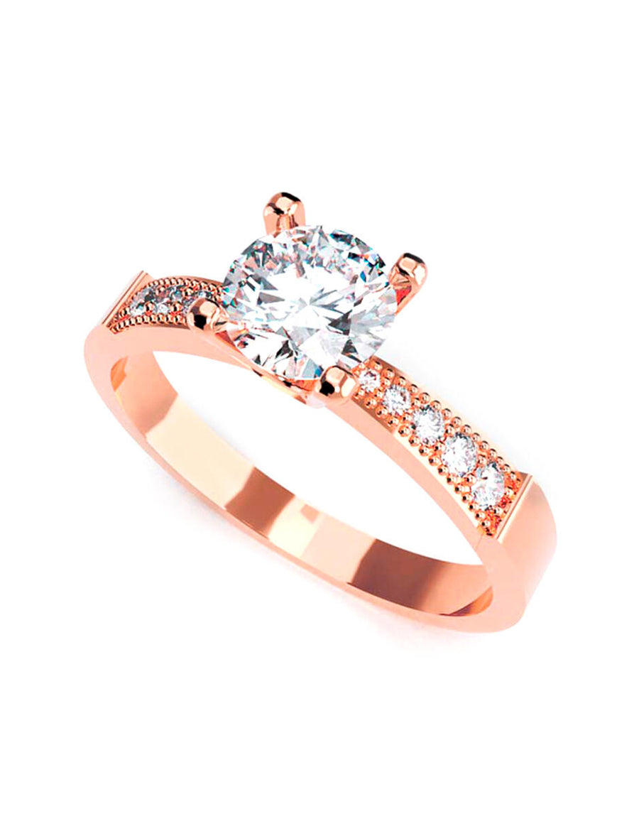 ANILLO DE ORO CON CIRCONIA
