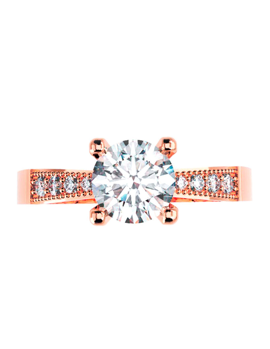 ANILLO DE ORO CON CIRCONIA