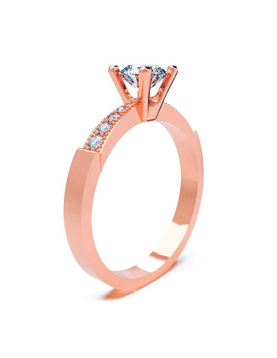 ANILLO DE ORO CON CIRCONIA