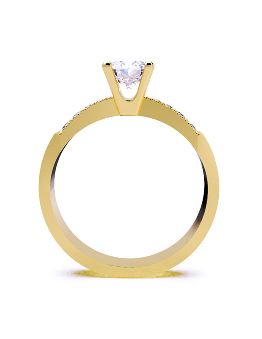 ANILLO DE ORO CON CIRCONIA