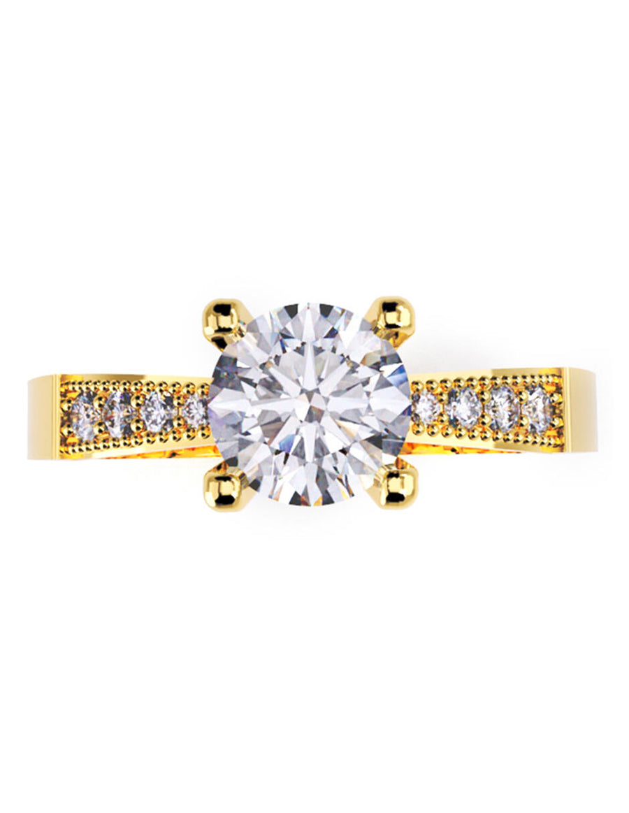 ANILLO DE ORO CON CIRCONIA
