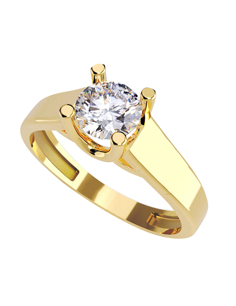 ANILLO DE ORO CON CIRCONIA