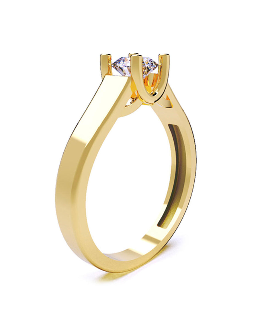 ANILLO DE ORO CON CIRCONIA