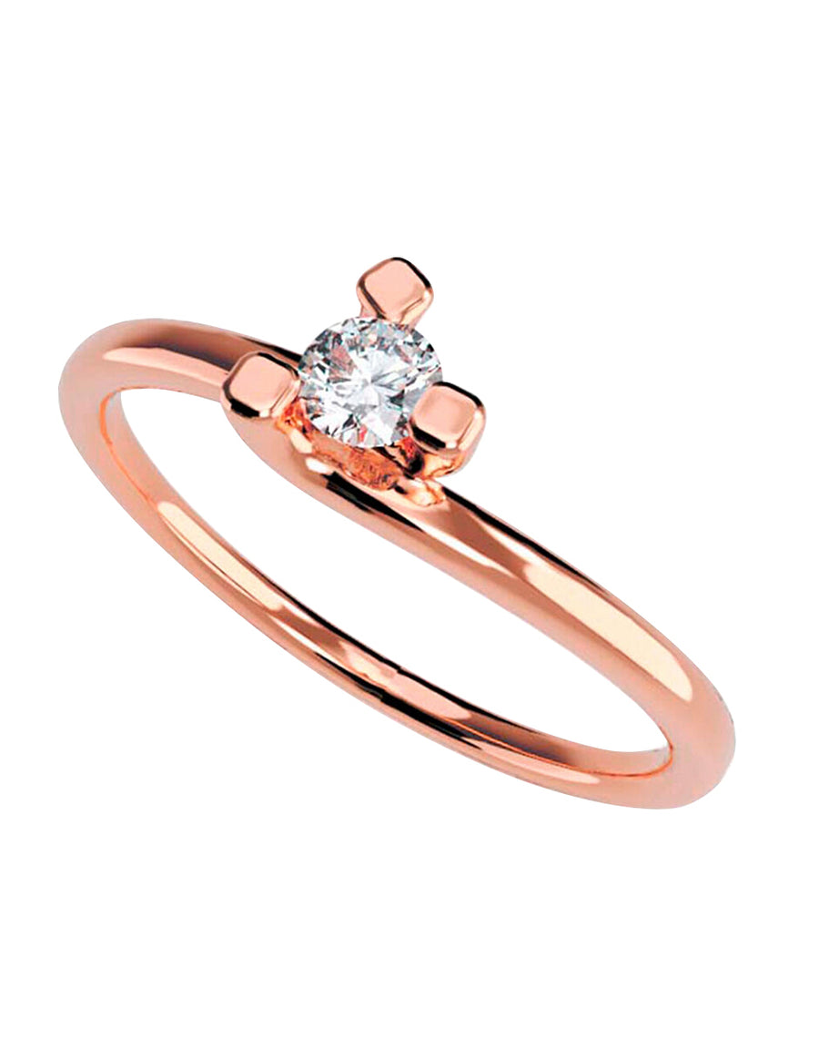 ANILLO DE ORO CON CIRCONIA
