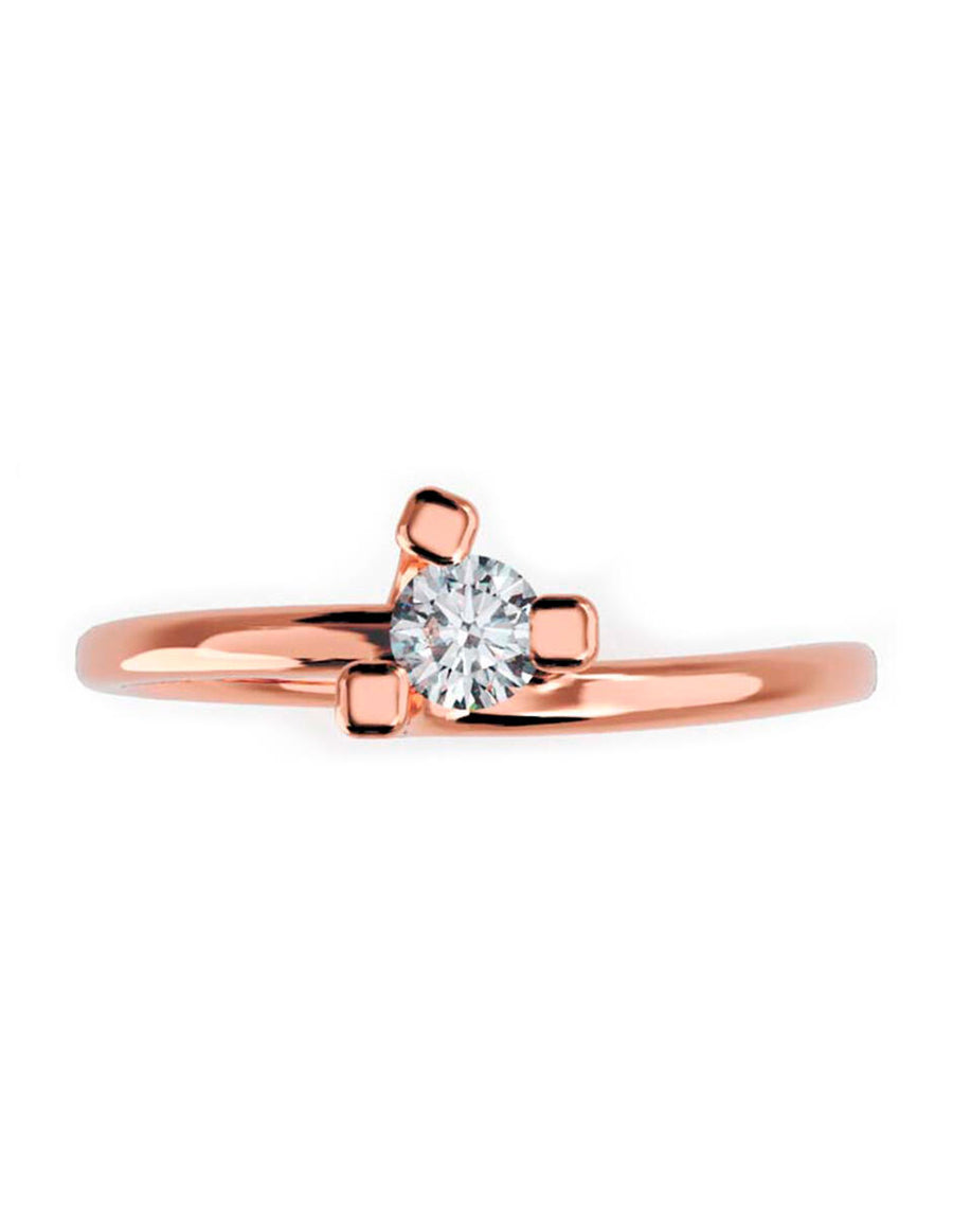 ANILLO DE ORO CON CIRCONIA