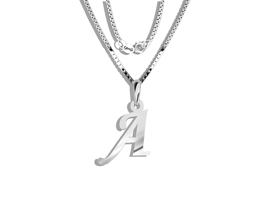 COLGANTE DE INICIAL EN CADENA DE ORO DE 14K