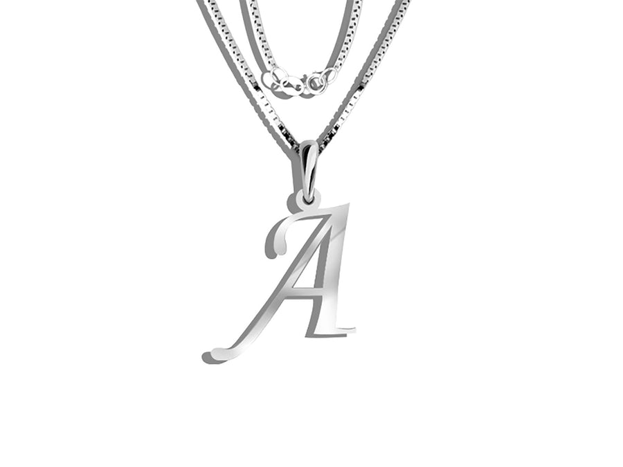 COLGANTE DE INICIAL EN CADENA DE ORO DE 14K