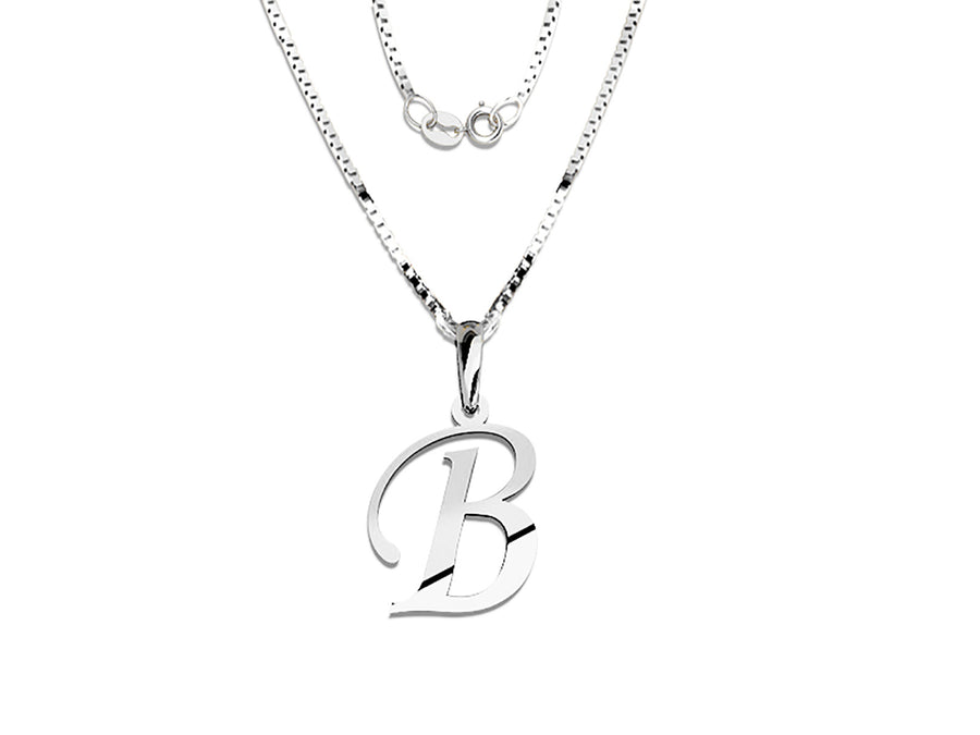 COLGANTE DE INICIAL EN CADENA DE ORO DE 14K