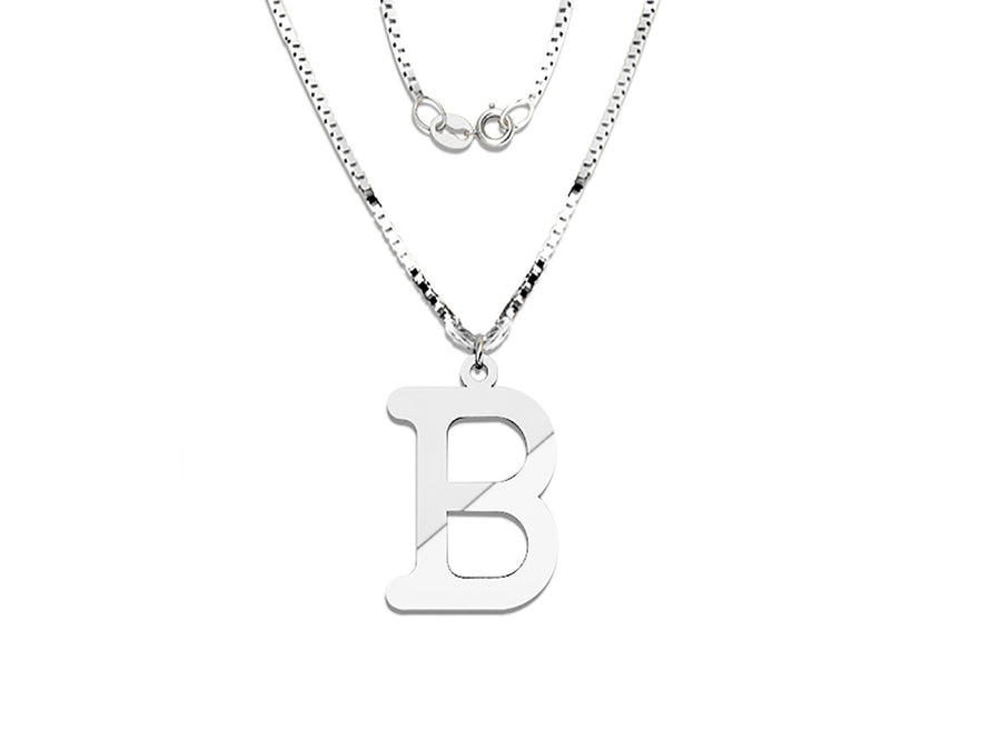 COLGANTE DE INICIAL EN CADENA DE ORO DE 14K