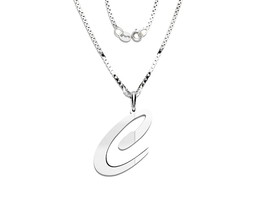 COLGANTE DE INICIAL EN CADENA DE ORO DE 14K