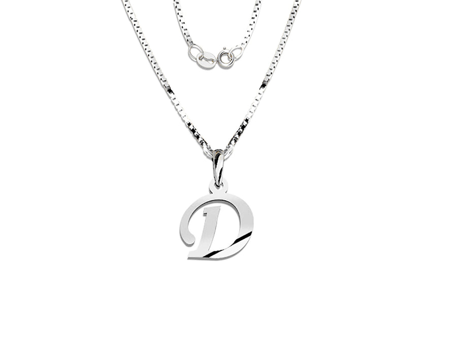 COLGANTE DE INICIAL EN CADENA DE ORO DE 14K