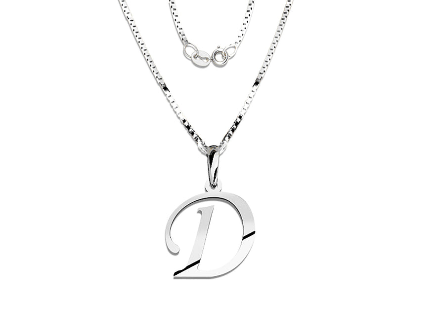 COLGANTE DE INICIAL EN CADENA DE ORO DE 14K