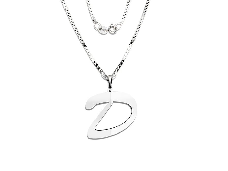 COLGANTE DE INICIAL EN CADENA DE ORO DE 14K