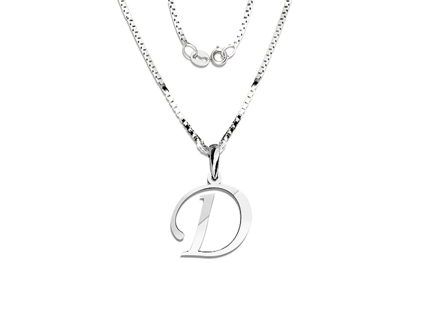 COLGANTE DE INICIAL EN CADENA DE ORO DE 14K