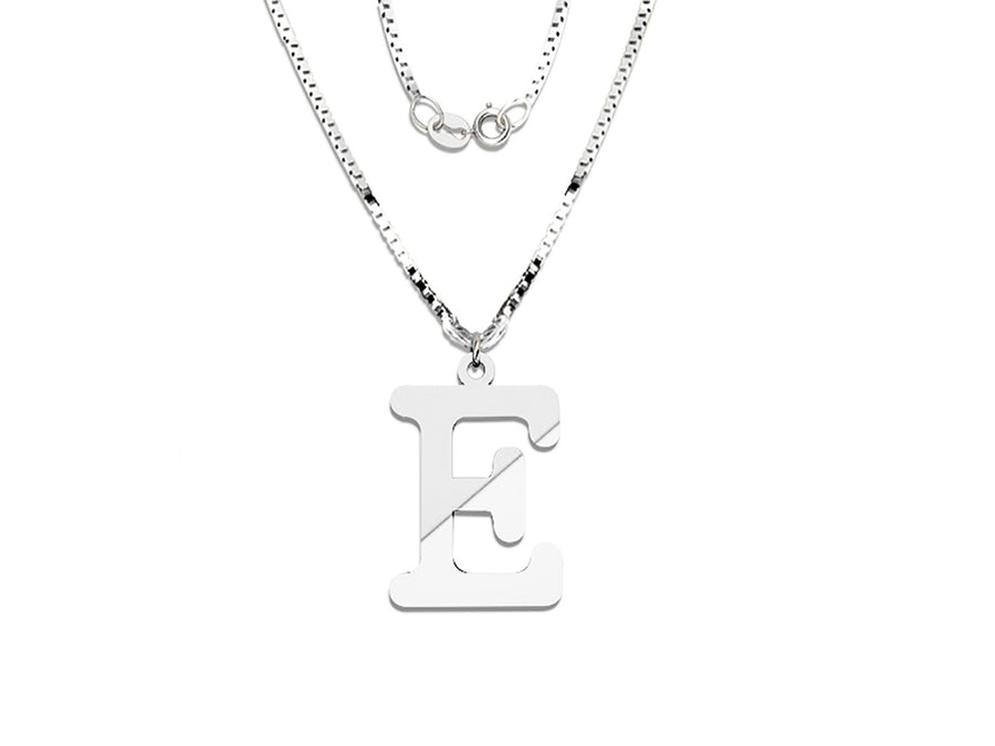 COLGANTE DE INICIAL EN CADENA DE ORO DE 14K