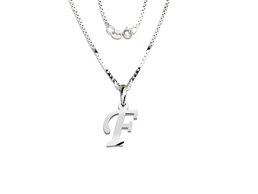 COLGANTE DE INICIAL EN CADENA DE ORO DE 14K