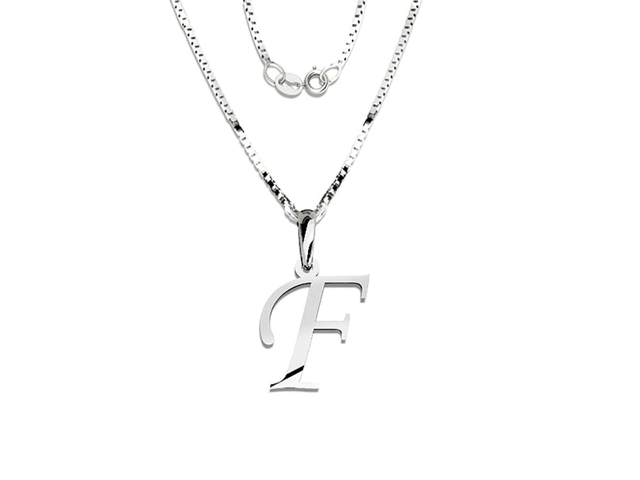 COLGANTE DE INICIAL EN CADENA DE ORO DE 14K