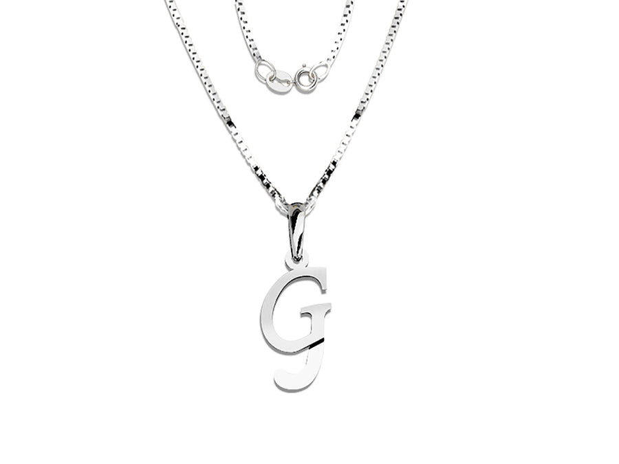 COLGANTE DE INICIAL EN CADENA DE ORO DE 14K