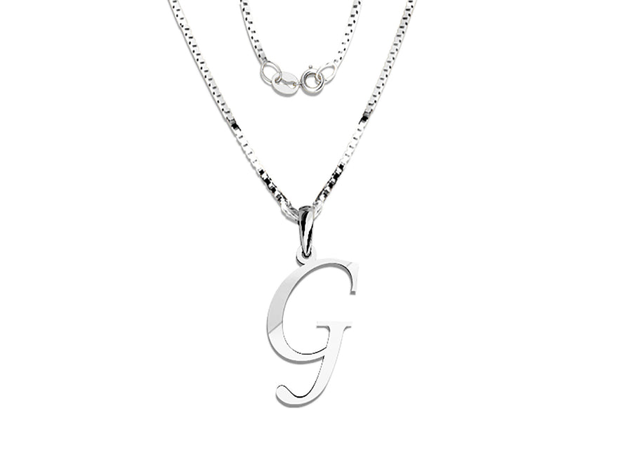 COLGANTE DE INICIAL EN CADENA DE ORO DE 14K