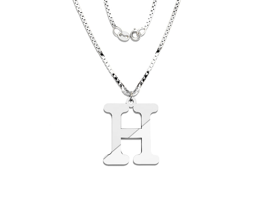 COLGANTE DE INICIAL EN CADENA DE ORO DE 14K