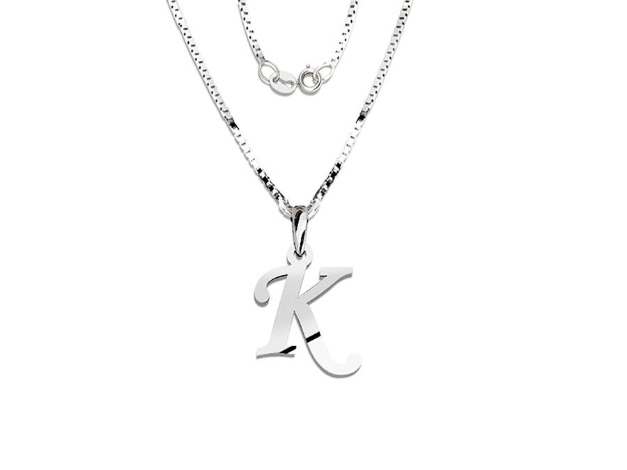 COLGANTE DE INICIAL EN CADENA DE ORO DE 14K
