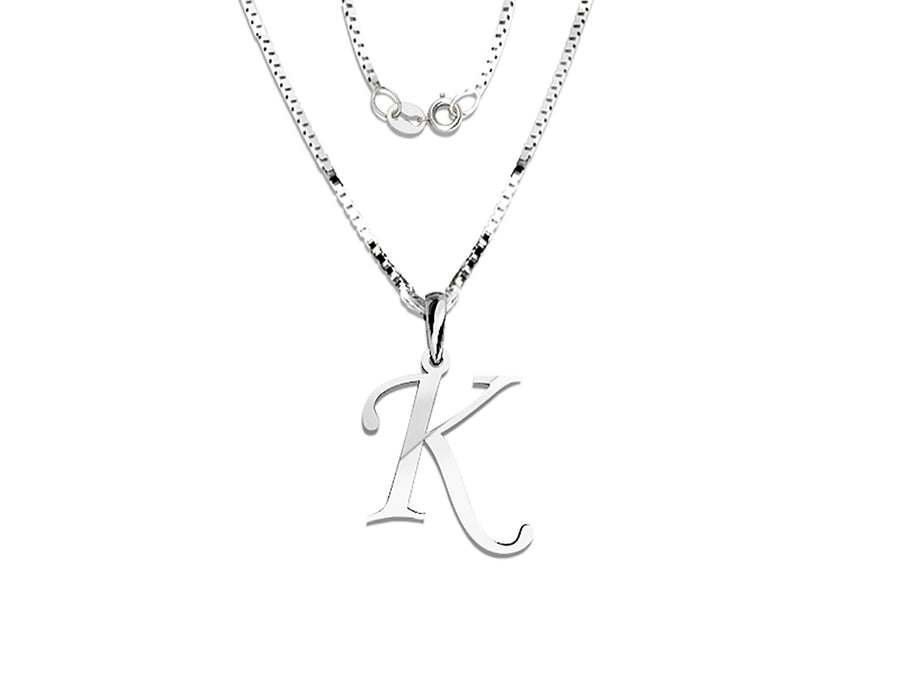 COLGANTE DE INICIAL EN CADENA DE ORO DE 14K
