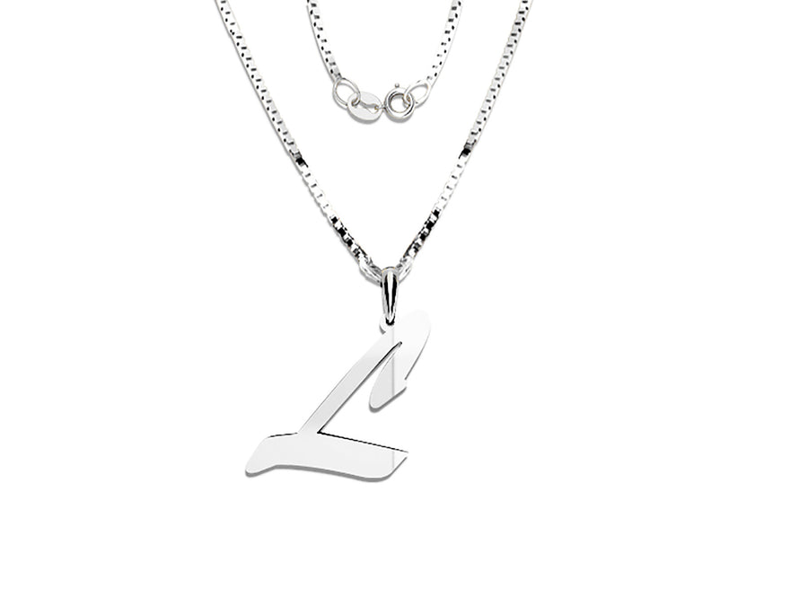 COLGANTE DE INICIAL EN CADENA DE ORO DE 14K