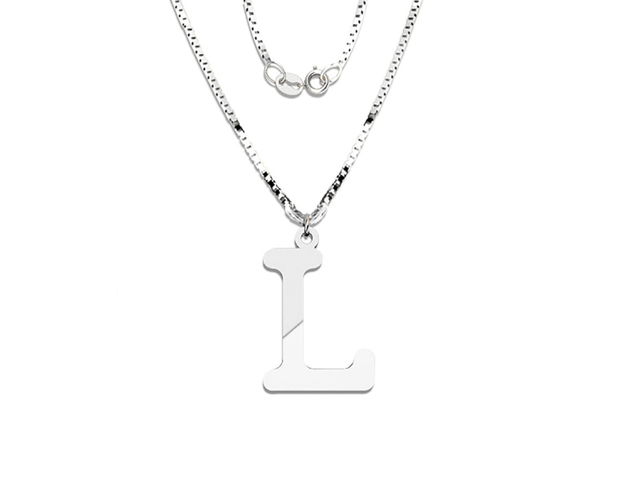 COLGANTE DE INICIAL EN CADENA DE ORO DE 14K