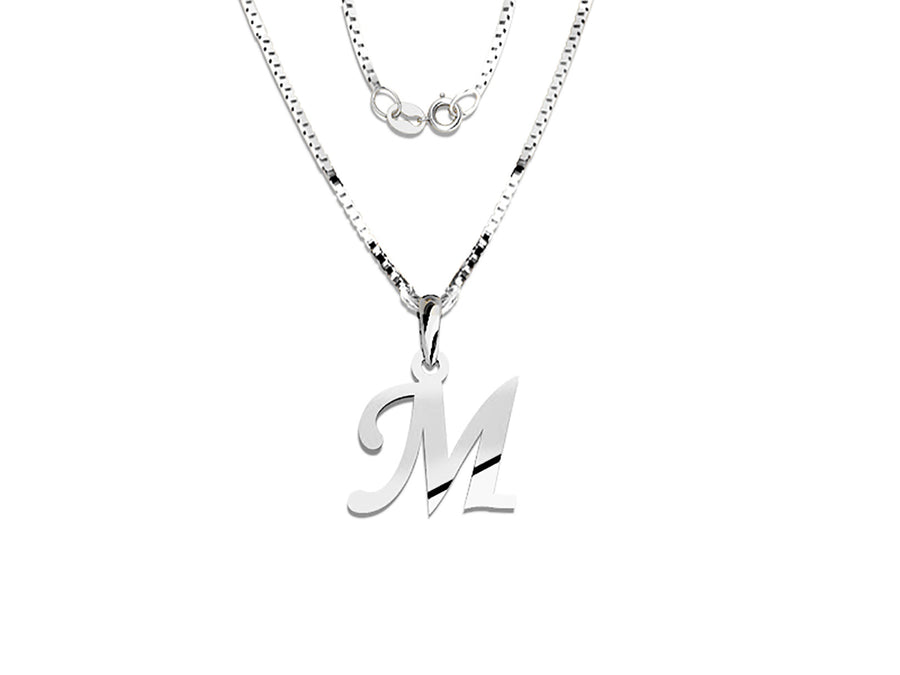 COLGANTE DE INICIAL EN CADENA DE ORO DE 14K