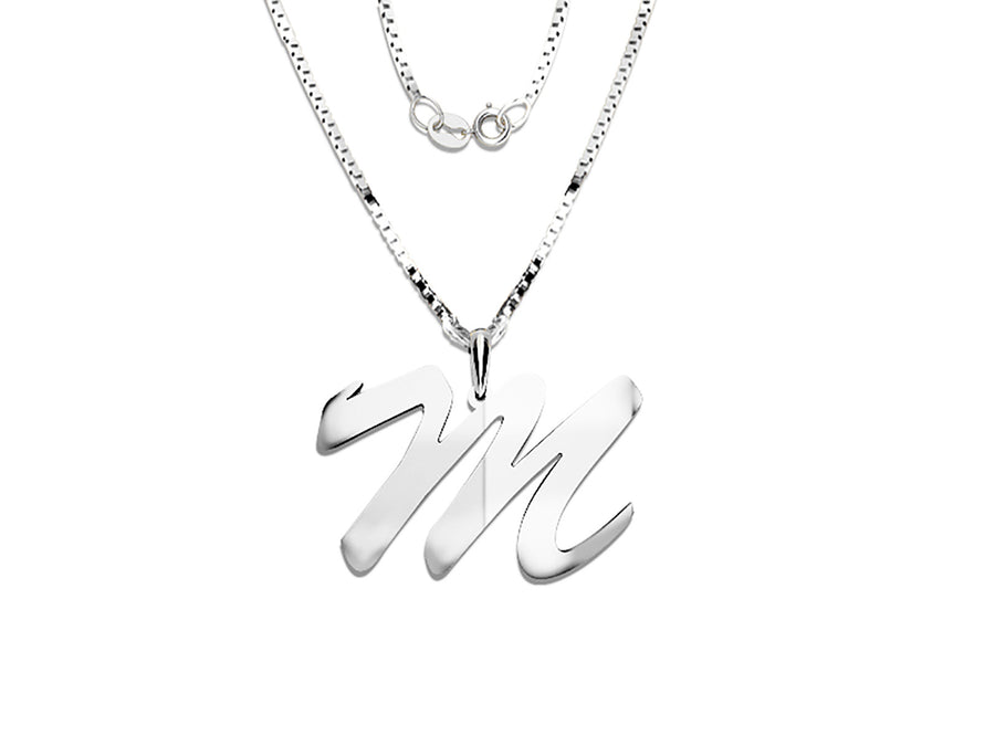 COLGANTE DE INICIAL EN CADENA DE ORO DE 14K
