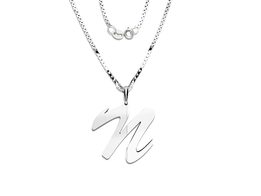 COLGANTE DE INICIAL EN CADENA DE ORO DE 14K