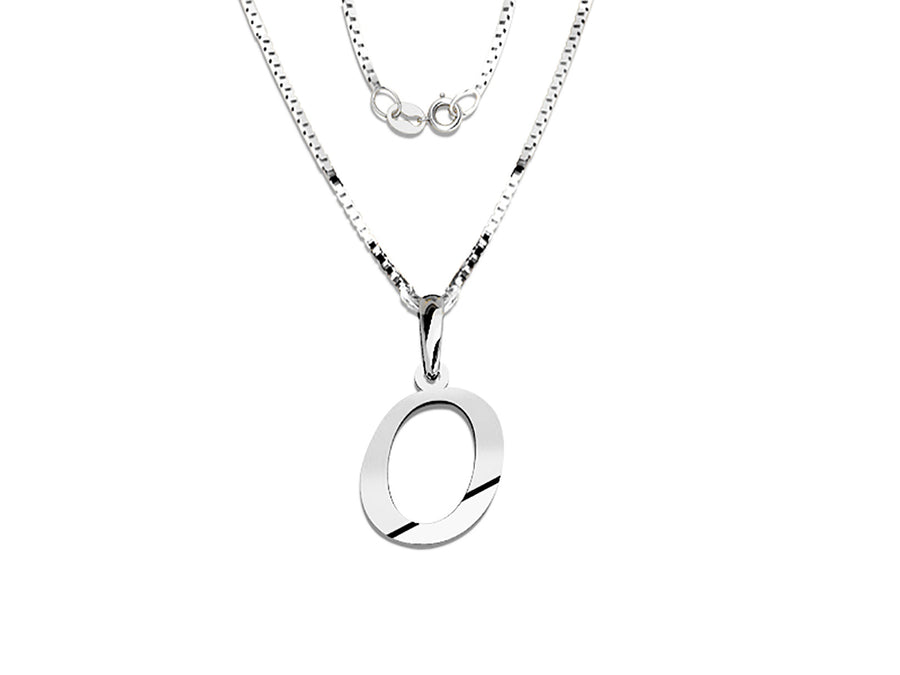 COLGANTE DE INICIAL EN CADENA DE ORO DE 14K
