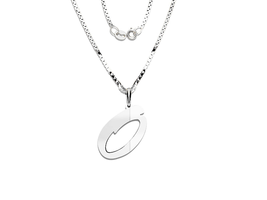 COLGANTE DE INICIAL EN CADENA DE ORO DE 14K