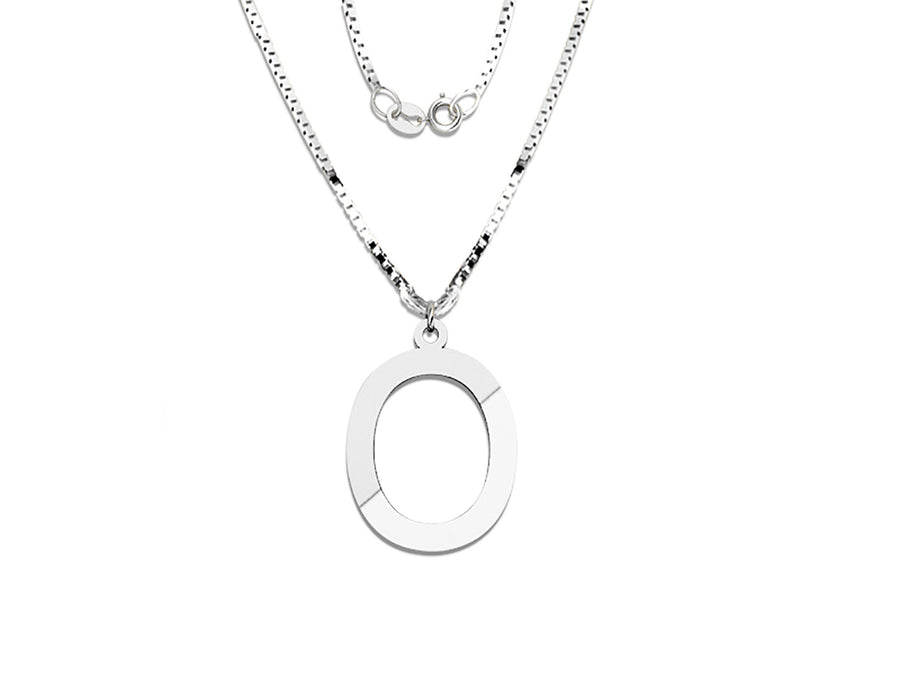 COLGANTE DE INICIAL EN CADENA DE ORO DE 14K