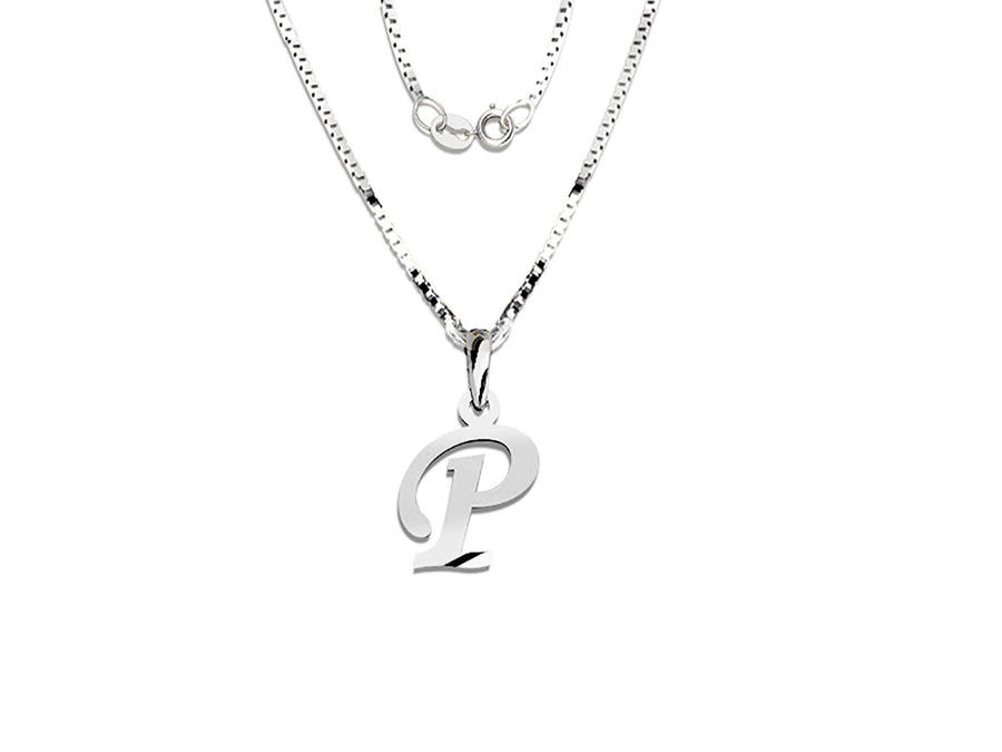 COLGANTE DE INICIAL EN CADENA DE ORO DE 14K
