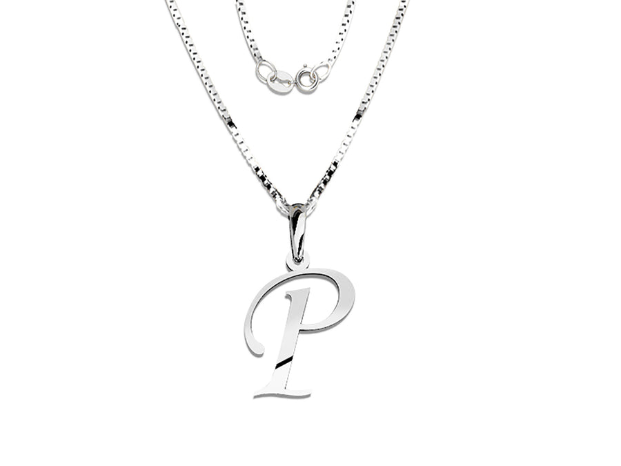 COLGANTE DE INICIAL EN CADENA DE ORO DE 14K