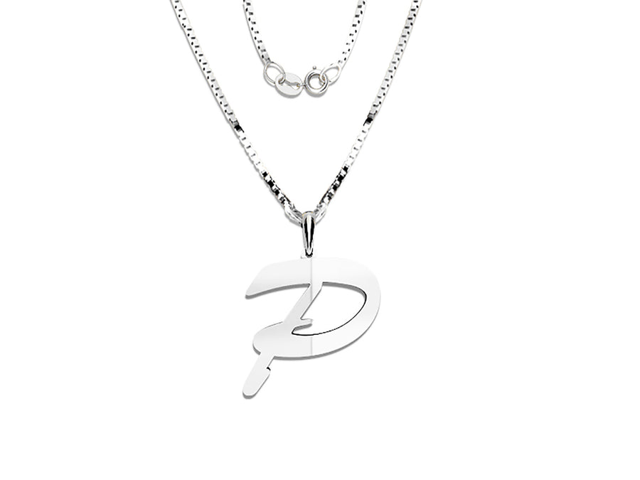 COLGANTE DE INICIAL EN CADENA DE ORO DE 14K