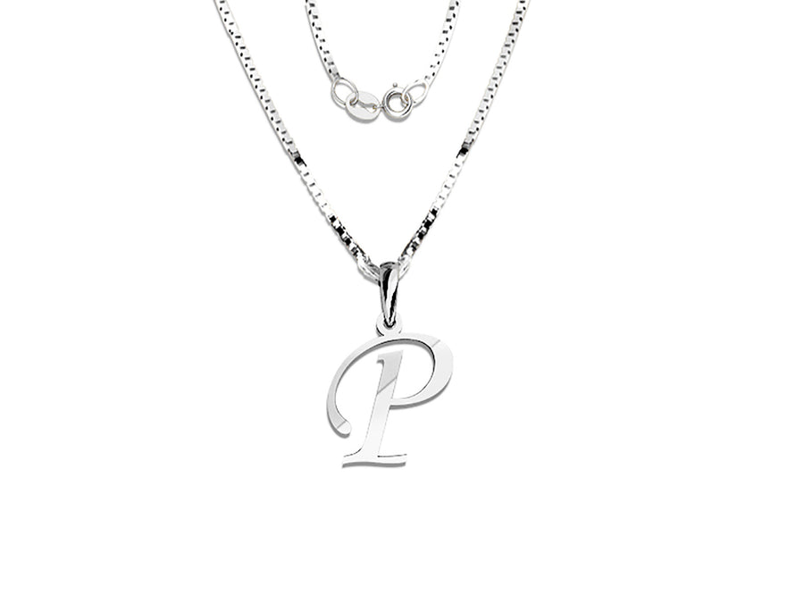 COLGANTE DE INICIAL EN CADENA DE ORO DE 14K