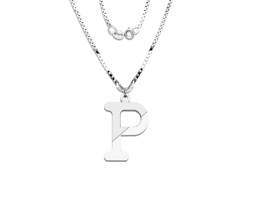 COLGANTE DE INICIAL EN CADENA DE ORO DE 14K