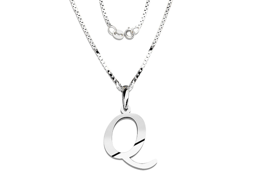 COLGANTE DE INICIAL EN CADENA DE ORO DE 14K