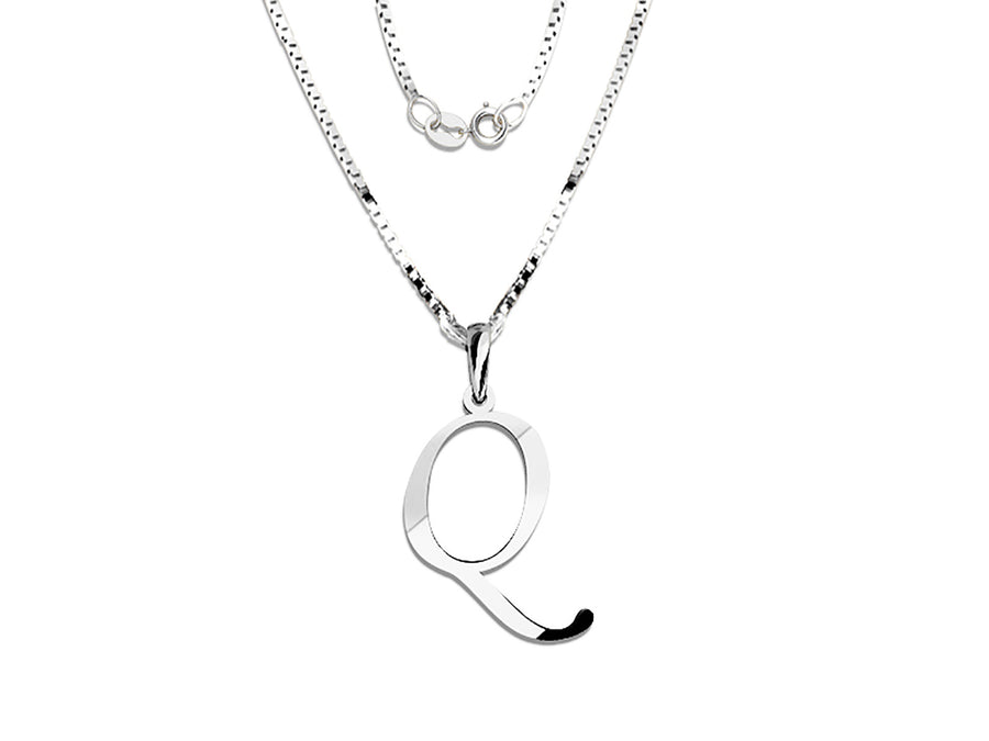 COLGANTE DE INICIAL EN CADENA DE ORO DE 14K
