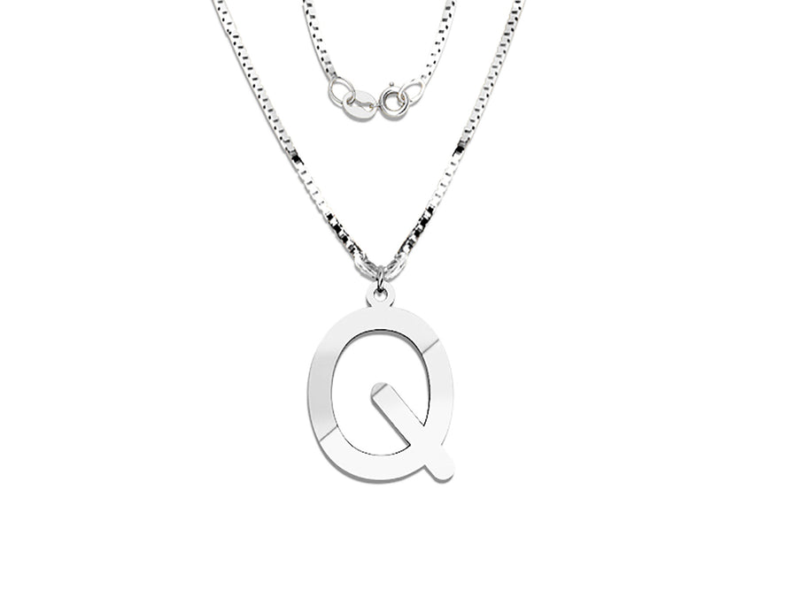 COLGANTE DE INICIAL EN CADENA DE ORO DE 14K